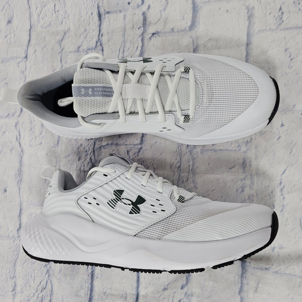 Under Armour Charged Commit TR4 Training Shoes Mens 11.5 White Halo Gray